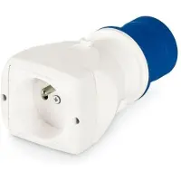 PLASTIMO Plug Adapter French Transparant 16A