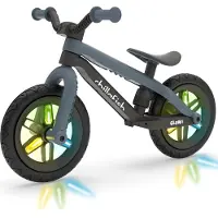 Chillafish - BMXie Glow 12" Lightweight Balance Bike with Light Wheels - Anthracite, 1.5–4 Years (CPMX04ANT)
