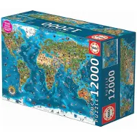 Educa Maravillas Del Mundo Wooden Puzzle 12000 Pieces Blauw Kinderen