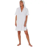 Ocean & Earth V Neck Hooded Poncho Wit L-XL