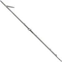 Pathos Thaitian Roller Ow Single Barb Medium Spearshaft 8.0 Mm Zilver 150 cm
