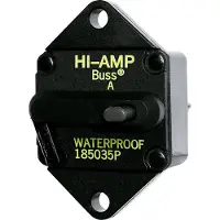 PLASTIMO 185 Series Unipolar Circuit Breaker Zilver 50A