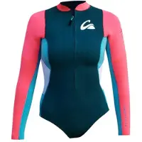 Kynay Ultra Stretchy Surfing 2 Mm Shorty Met Lange Mouwen En Rits Aan De Voorkant Voor Dames