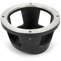 VETUS Aluminium Bow60 Ral9005 Intermediate Flange Zwart,Goud