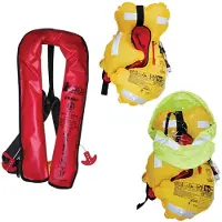 Lalizas Lamda 330n No Spray Hood Automatic Life Jacket Geel,Rood