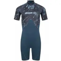 BEUCHAT Atoll Junior Back Zip 2 Mm Short Sleeve Shorty Blauw 8-10 Years Jongen