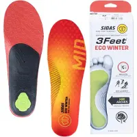 Sidas - Inlegzolen en binnenschoenen - 3Feet Eco Winter Mid voor Unisex - Maat 39-41 - Oranje