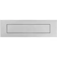 Hardbrass Shuffle Briefplaat Brievenbusklep RVS 300x80mm