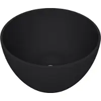 Arcqua Opbouw Waskom Olivia Rond 22x22x12CM Mat Zwart