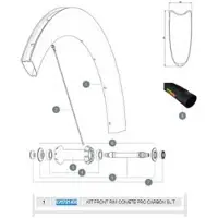 Mavic Comete Pro Carbon Sl Tubular Front Velg