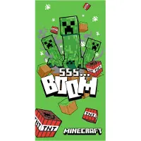 Minecraft handdoek boom 70 x 140 cm - katoen
