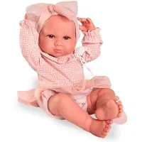 MuÑecas Antonio Juan Newborn Luca With A Purse Baby Doll Roze Kinderen