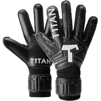 T1tan Classic 1.0 Black-out Goalkeeper Gloves With Finger Protection Zwart 11