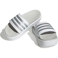 Adidas Strand-/badschoen 'Adilette' zilver / wit