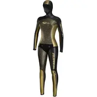 C4 Freediving Aurea 2 Mm Back Zip Woman Diving Wetsuit Zwart 5 Vrouw