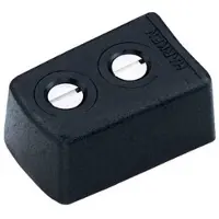 Harken Midrange Low Beam End Stops Backrest 2 Units Zwart
