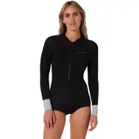 Ocean & Earth Hi Cut 2 Mm Shorty Met Lange Mouwen En Rits Aan De Voorkant Voor Dames