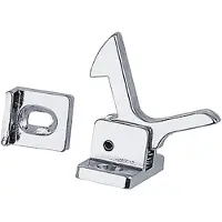 Perko Chrome Elbow Catch Zilver