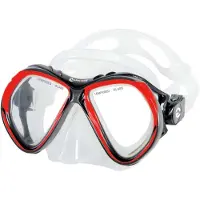 Abysstar Vanity Black Diving Mask Rood
