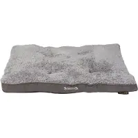 Scruffs Cosy - Comfortabel hondenkussen - Met imitatie suède buitenvoering en superzachte binnenvoering - Grijs - 82 x 58 cm