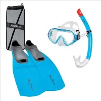 Abysstar Logo Snorkeling Set Blauw EU 43-44