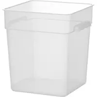 Hendi voedselcontainer 17 liter transparant BPA-vrij met schaalverdeling stapelbaar magnetronbestendig horeca