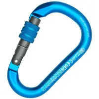 Kong Italy Hms Napik Threaded Karabijnhaak Blauw,Grijs