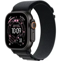 Apple Alpine Loop Band voor de Watch | 44/45/46/49 mm - Maat M - Black / Black Titanium