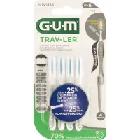 Sunstar-Gum Trav-Ler 2.0 mm grijs - 4+1 Gratis