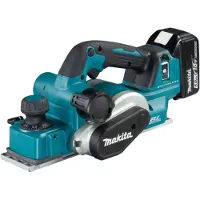 Makita DKP181RTJ 18V Li-Ion Accu Schaafmachine Set (2x 5.0Ah Accu) In Mbox - 82mm - 3mm - Koolborstelloos