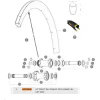 Mavic Cosmic Pro Carbon Sl Ust Disc Front Velg