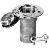 PLASTIMO Stainless Steel Water Filler Plug 51 Mm Zilver