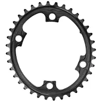 Absolute Black Oval 2x Asymmetric Shimano 9000/6800 110 Bcd Kettingblad