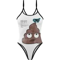 Otso Emoji Deja Poo Swimsuit Wit M Vrouw