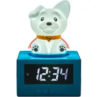 Paladone Superman Krypto the Superdog digitale wekker met nachtlamp en muziek, officieel gelicentieerde DC Comics slaapkamerdecoratie voor kinderen en volwassenen, superheldencadeau –