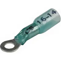 Seachoice Heat Shrink Ring Terminal 7.93 Mm 25 Units Zilver 16-14 GA