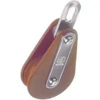 Talamex Hye Traditional Tufnol Wire Fixed Single Block Pulley Bruin 5 mm