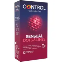 Control - condoom geribbeld en gestippeld - 12 stuks