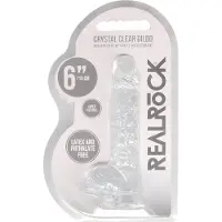 Realrock - realistische dildo - transparant - 15cm