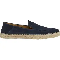 Hackett London Heren Altea Loafer lederen espadrilles marineblauw (41), Plat, Geen, Casual HMS21491