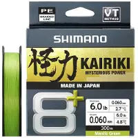 Shimano Fishing Line Kairiki 8+ Braided Line 300 M Transparant 0.200 mm