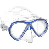 Mares Aquazone Panak Mid Carton Box Diving Mask Transparant,Blauw