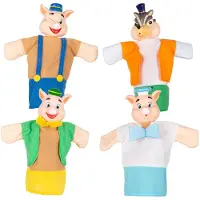 Colorbaby 39167 Cucu Show 3 Little Pigs Puppet Educational Toy Veelkleurig Kinderen
