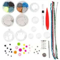 Creativ Company CC Hobbyset Boetseren Robot Blauw, Rood, Grijs en Verzilverd