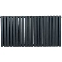 Monster Ovaal vormige radiator - 600mm x 1200mm - Anthracietgrijs