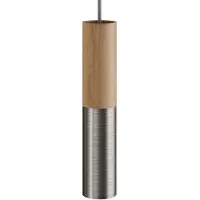 Creative Cables Tub-e14 Hout En Metalen Buis Voor Spot Met Dubbele Ring Lamphouder