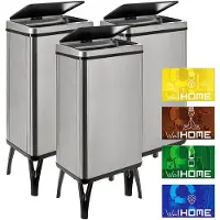Wellhome Slimme Prullenbakken 50l 3 Eenheden