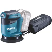 Makita Slijpmachine + polijstmachine, DBO 180 ZJ Accu excentrische schuurmachine 18 V 125 mm + Makpac - zonder accu, zonder oplader (Excentrische schuurmachine)