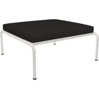 Houe Voetenbank Avon Ottoman Frame Muted White Cushion Char