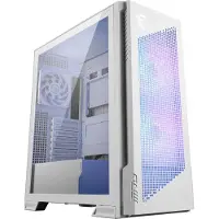 MSI Midi Computerbehuizing Voor E Atx Moederbord, Airflow Met Venster, Wit, Exclusief Voeding.
